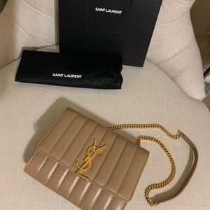 Saint Laurent Vicky Wallet On Chain Crossbody Bag
